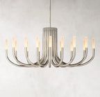 50 Inch Candlestick Swoop Arm Chandelier - Rousseau