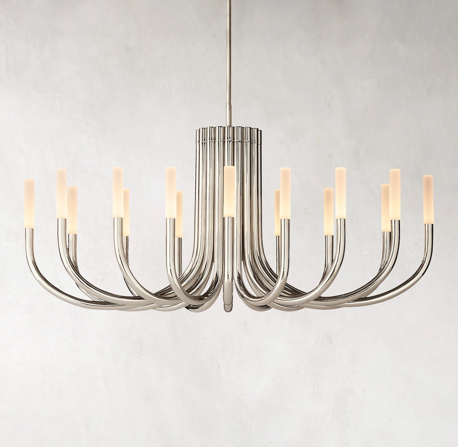 50 Inch Candlestick Swoop Arm Chandelier - Rousseau