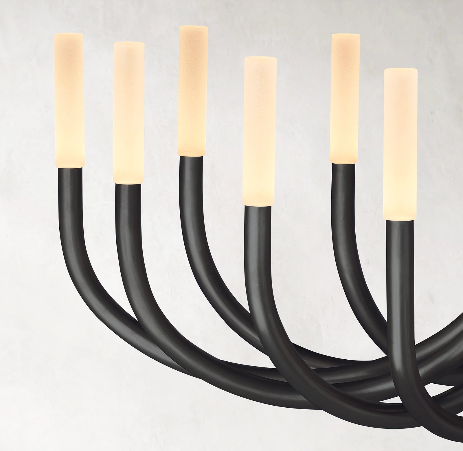 50 Inch Candlestick Swoop Arm Chandelier - Rousseau