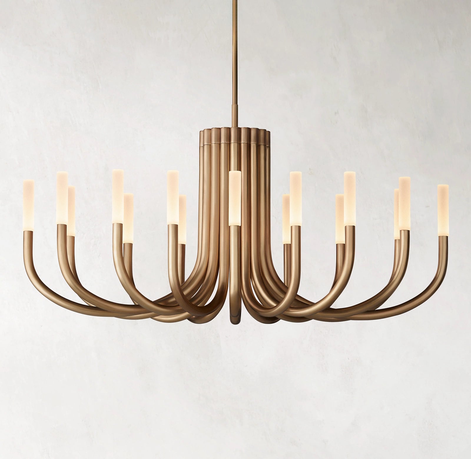 50 Inch Candlestick Swoop Arm Chandelier - Rousseau