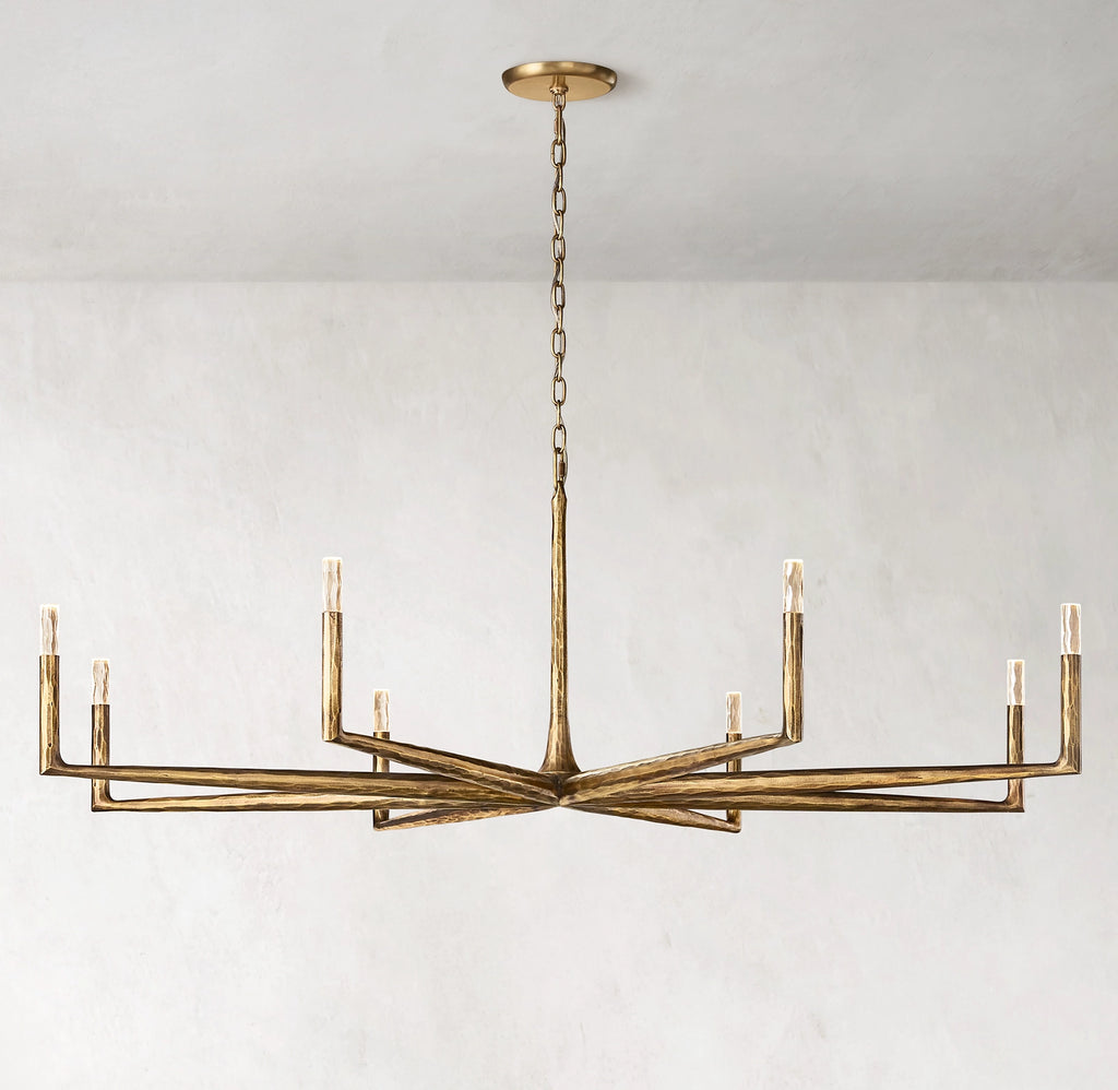72 Inch Forged Candlestick Chandelier - Thaddeus