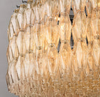 62 Inch Clear Murano Glass Round Chandelier - Chiara