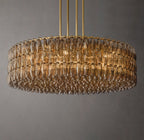 62 Inch Smoked Murano Glass Round Chandelier - Chiara