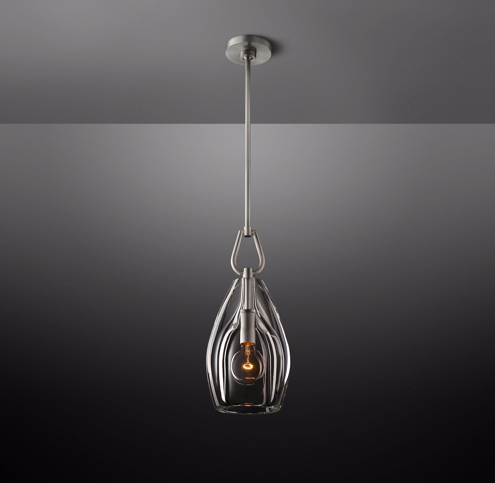 9 Inch Flute Crystal Pendant Light - Botanist