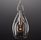 8 Inch Flute Crystal Pendant Light - Botanist