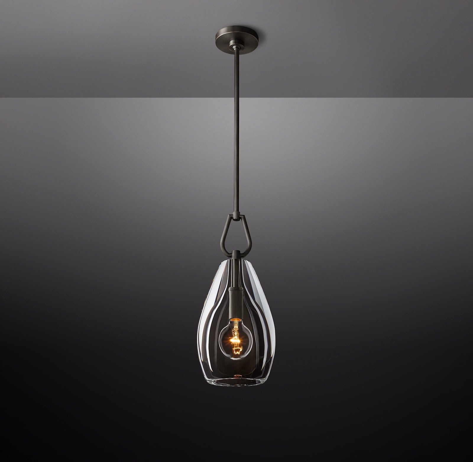 9 Inch Flute Crystal Pendant Light - Botanist