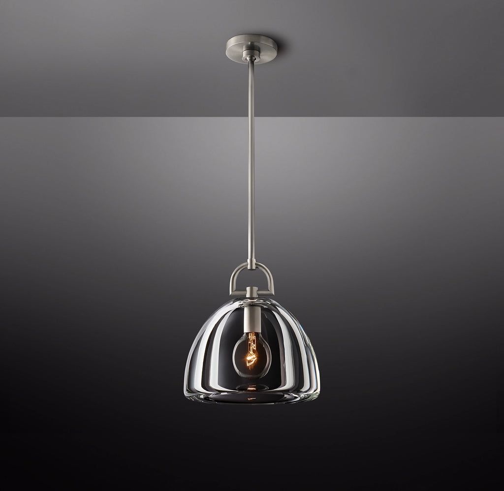 14 Inch Dome Crystal Pendant Light - Botanist