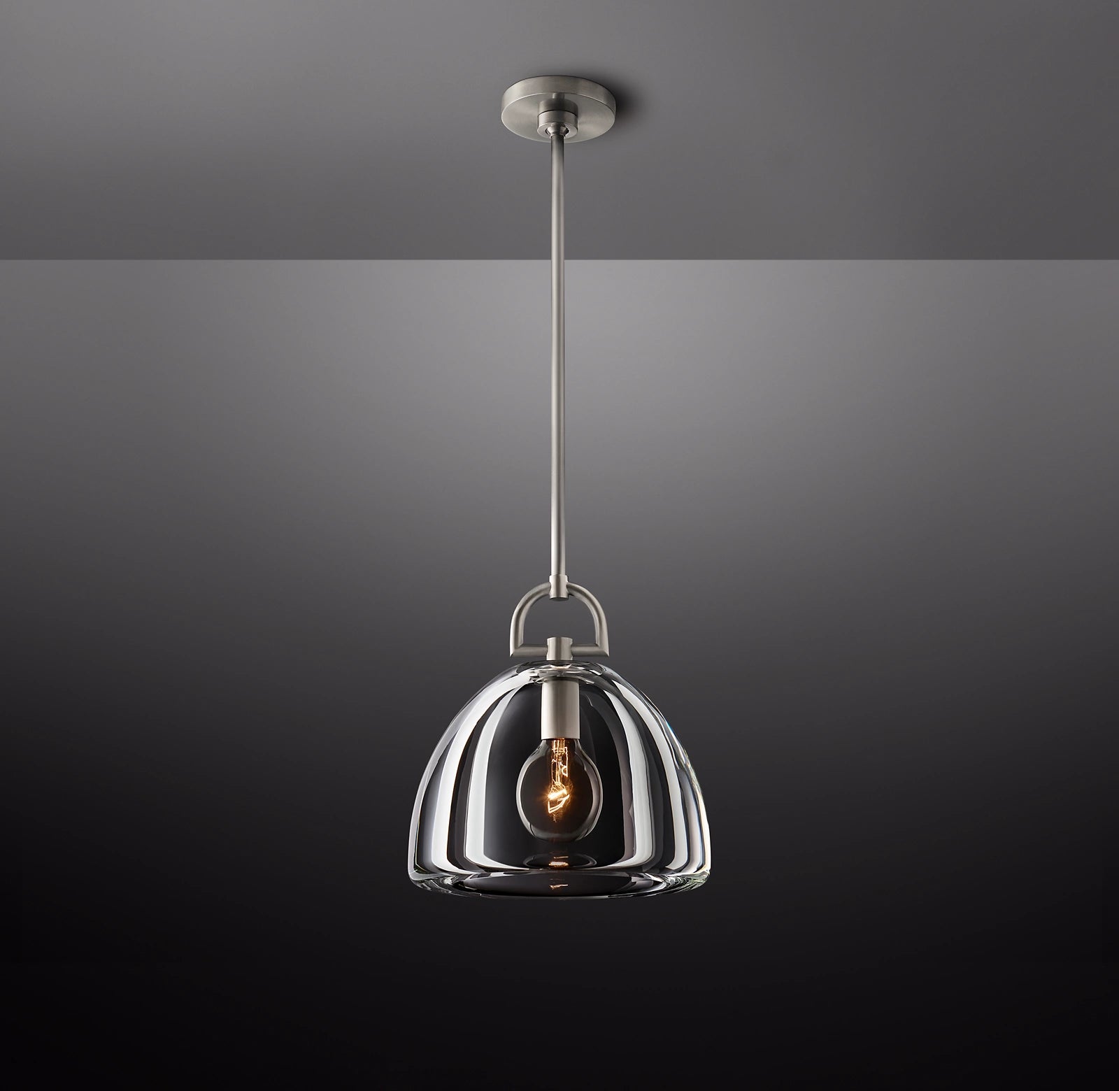 11 Inch Dome Crystal Pendant Light - Botanist