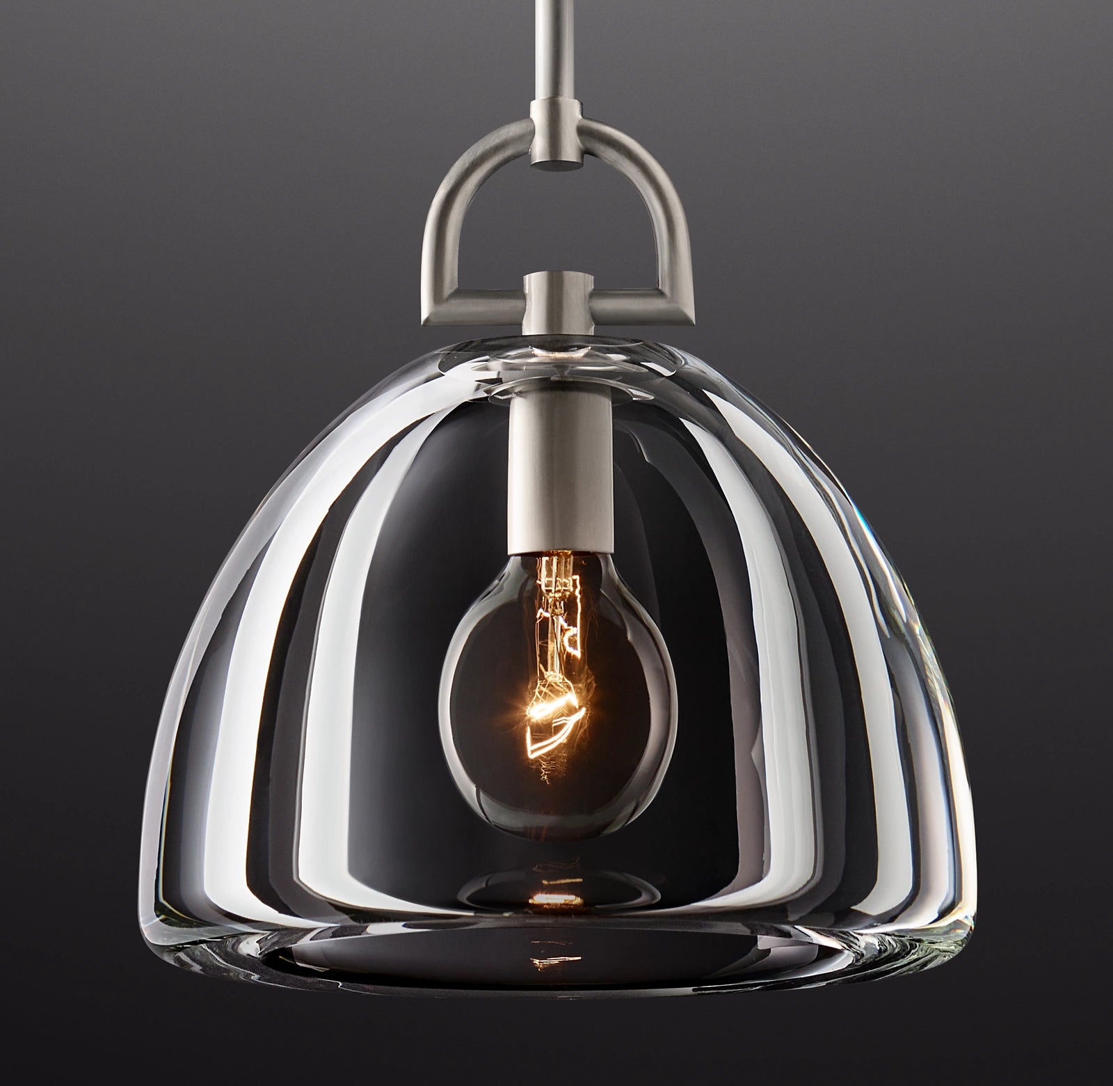 11 Inch Dome Crystal Pendant Light - Botanist