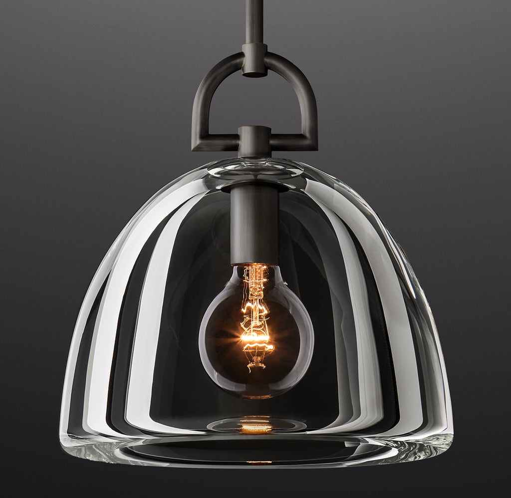 14 Inch Dome Crystal Pendant Light - Botanist