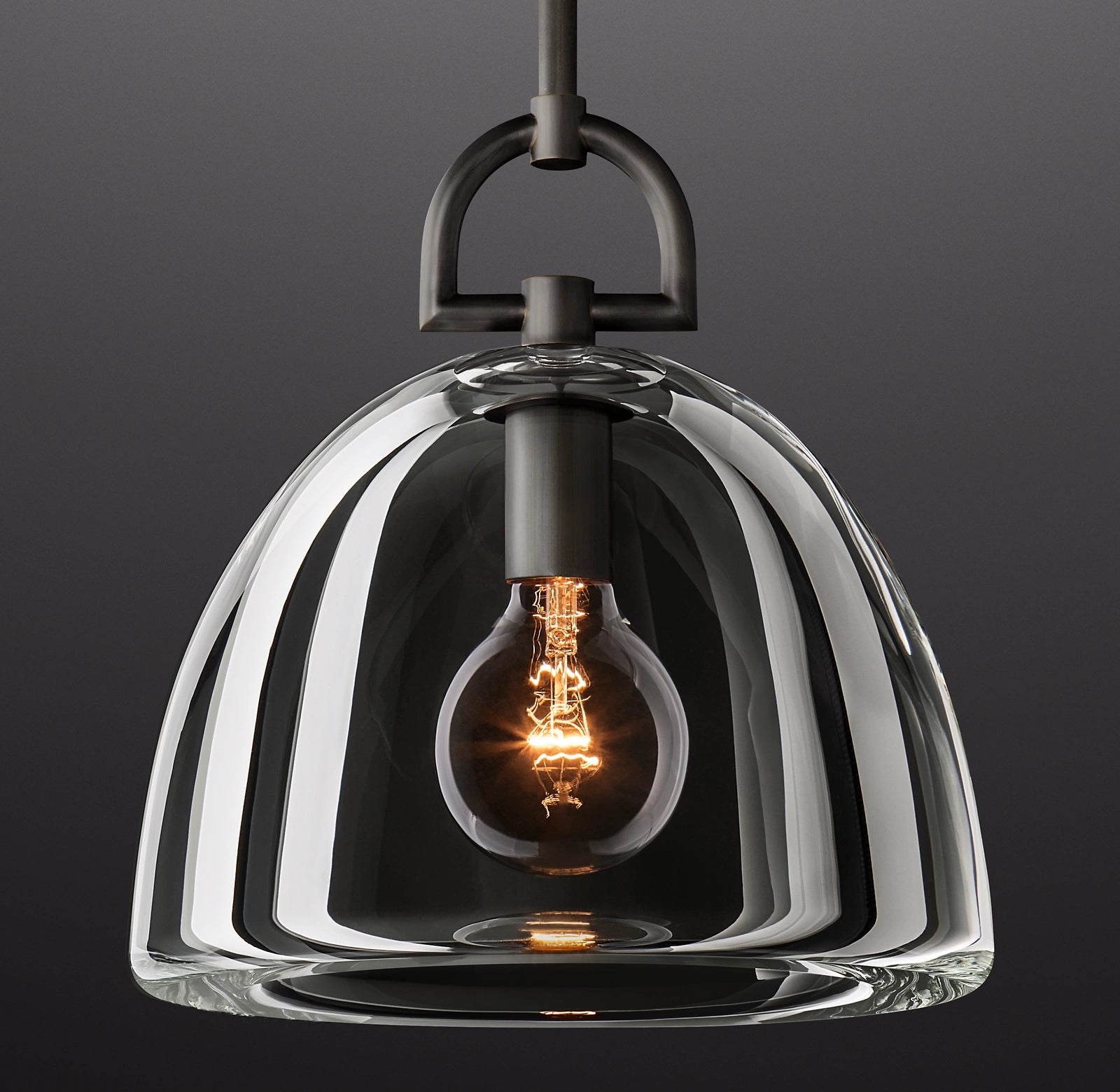 11 Inch Dome Crystal Pendant Light - Botanist