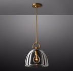 14 Inch Dome Crystal Pendant Light - Botanist