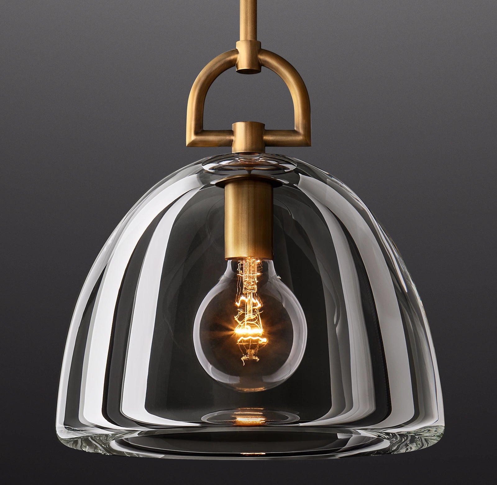 11 Inch Dome Crystal Pendant Light - Botanist