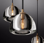 36 Inch Crystal Cluster Chandelier - Hemisphere