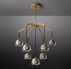 36 Inch Crystal Cluster Chandelier - Hemisphere