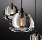 36 Inch Crystal Cluster Chandelier - Hemisphere