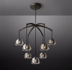 36 Inch Crystal Cluster Chandelier - Hemisphere