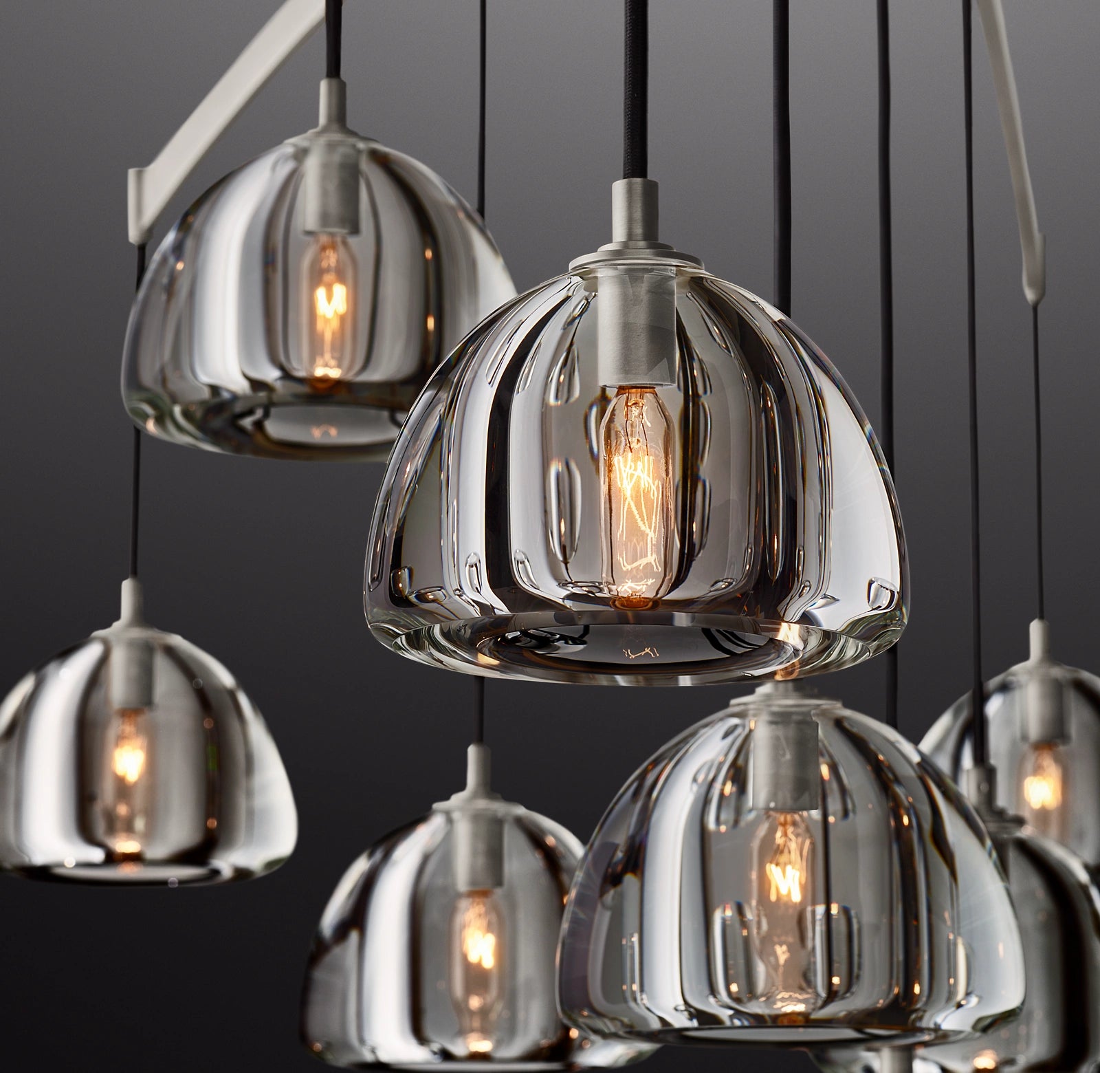 48 Inch Crystal Cluster Chandelier - Hemisphere