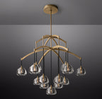 48 Inch Crystal Cluster Chandelier - Hemisphere