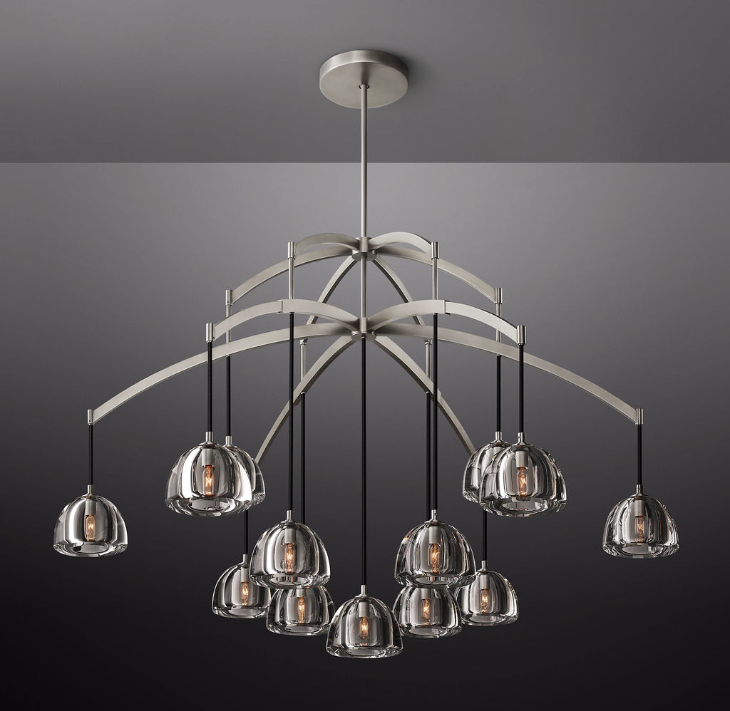 60 Inch Crystal Cluster Chandelier - Hemisphere