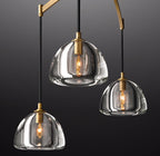 54 Inch Crystal Linear Chandelier - Hemisphere
