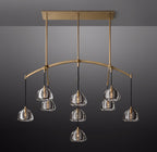 54 Inch Crystal Linear Chandelier - Hemisphere
