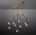 54 Inch Crystal Linear Chandelier - Hemisphere