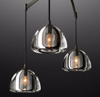 54 Inch Crystal Linear Chandelier - Hemisphere
