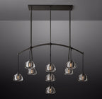 54 Inch Crystal Linear Chandelier - Hemisphere