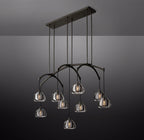 54 Inch Crystal Linear Chandelier - Hemisphere