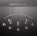 72 Inch Crystal Linear Chandelier - Hemisphere