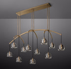 72 Inch Crystal Linear Chandelier - Hemisphere
