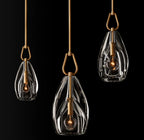 8 Inch Flute Crystal Pendant Light - Botanist