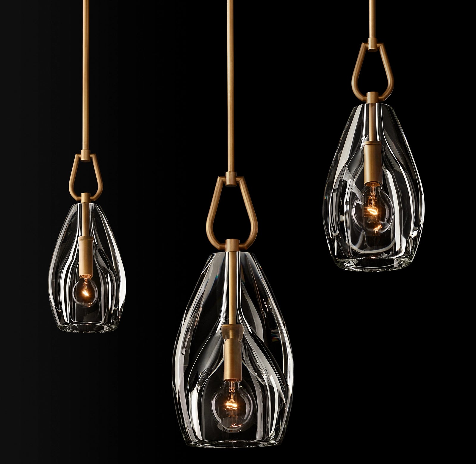 9 Inch Flute Crystal Pendant Light - Botanist