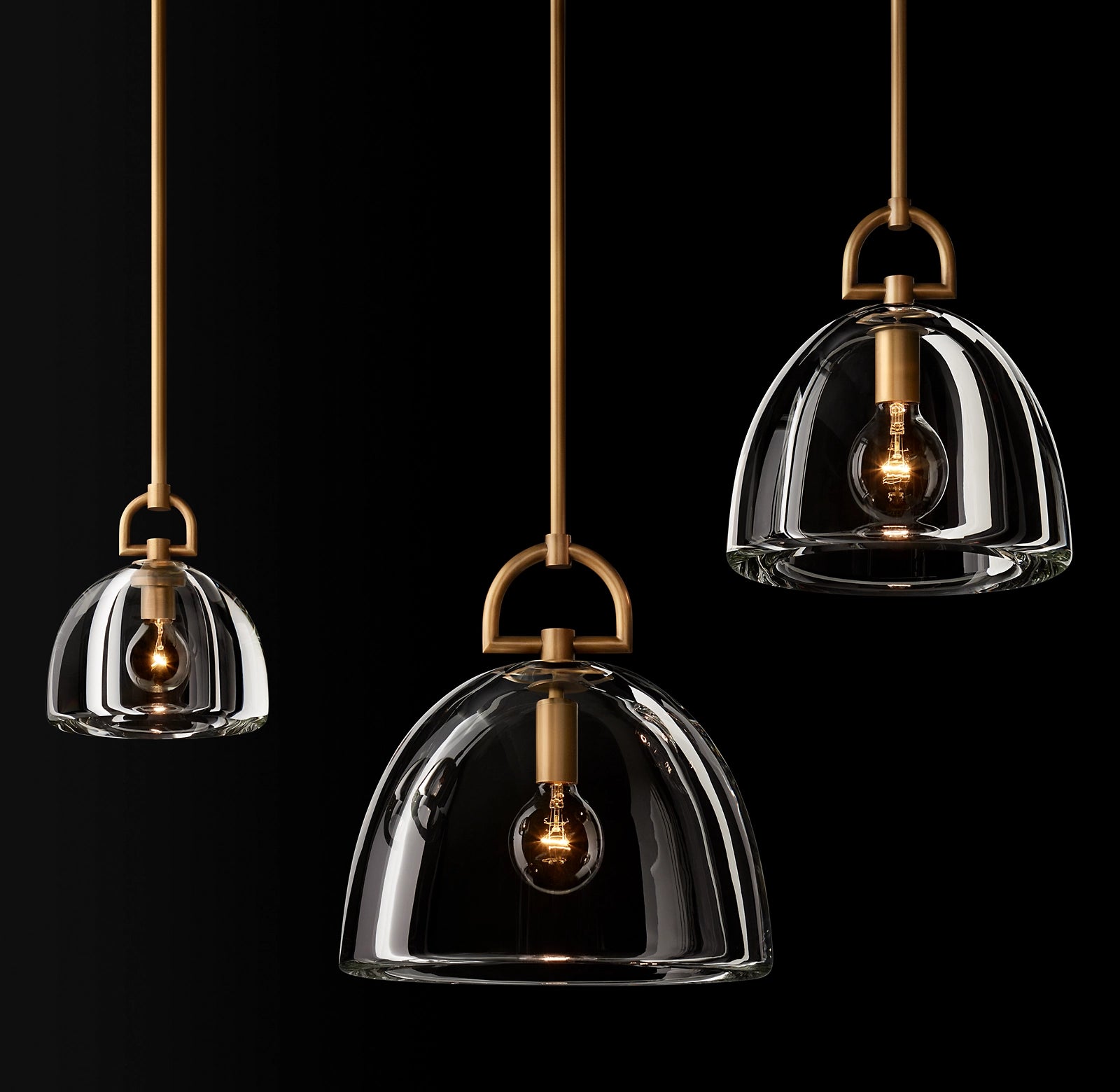 14 Inch Dome Crystal Pendant Light - Botanist