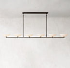76 Inch Porcelain Bowl Linear Chandelier - Vernet