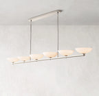 96 Inch Porcelain Bowl Linear Chandelier - Vernet