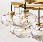 60 Inch Glass Bubble Round Chandelier - Cabrette