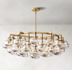 60 Inch Glass Bubble Round Chandelier - Cabrette