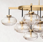 54 Inch Glass Bubble Oval Chandelier - Cabrette