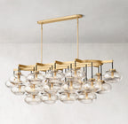 72 Inch Glass Bubble Oval Chandelier - Cabrette