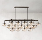 72 Inch Glass Bubble Oval Chandelier - Cabrette