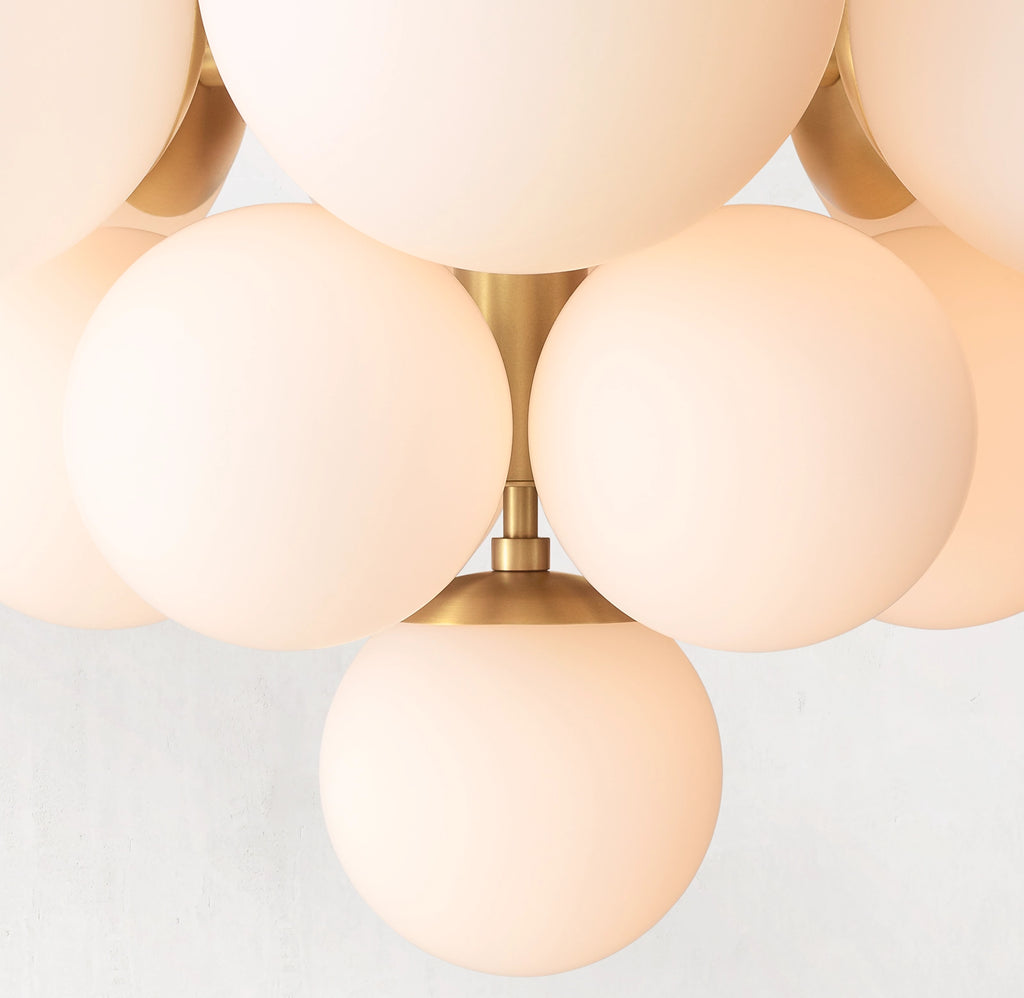 27 Inch Alabaster Bubble Chandelier - Cirque