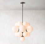 27 Inch Alabaster Bubble Chandelier - Cirque