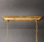 54 Inch Candelabra Rectangular Lantern Chandelier – Openwork