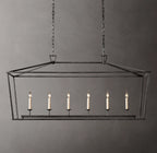54 Inch Candelabra Rectangular Lantern Chandelier – Openwork