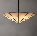36 Inch Alabaster Umbrella Chandelier - Lucette