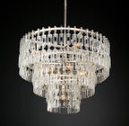 36 Inch Chain Crystal Tiered Chandelier - Marignan