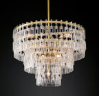 36 Inch Chain Crystal Tiered Chandelier - Marignan