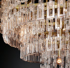36 Inch Chain Crystal Tiered Chandelier - Marignan